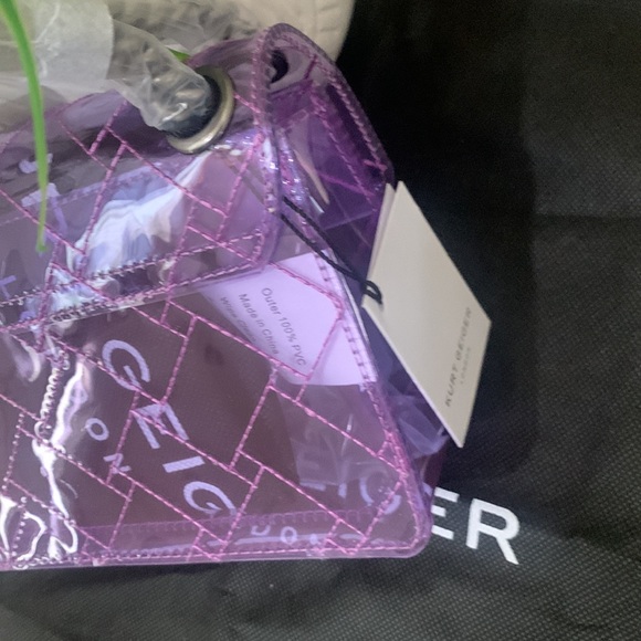 Kurt Geiger London Rainbow Shop Mini Kensington Transparent Shoulder Bag - Picture 12 of 17